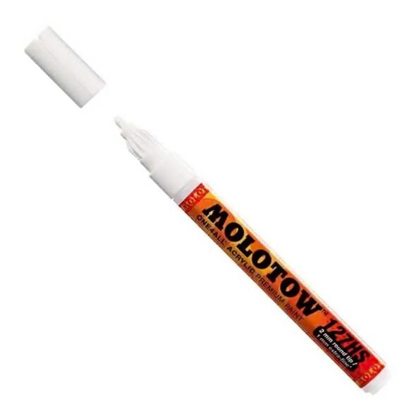 Molotow One4All Acrylic Pump Marker in Signal White. 2mm Fine Tip. 6-Pack. NIB! - Picture 1 of 11